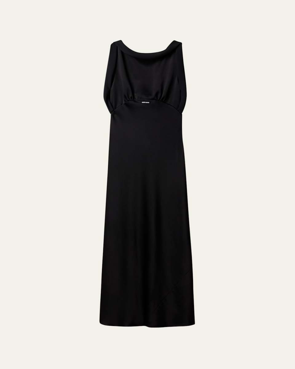 Envers Satin Sleeveless Ankle-Length Dress